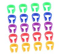 NESTINGHO 100pcs Poultry Foot Rings Leg Bands for Birds Chickens Ducks Pigeons Reusable Plastic Identification Bands for Easy Marking and Tracking