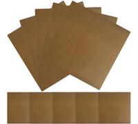 NESTINGHO 10pcs Heat Insulation Hair Straightener Stickers Self-Adhesive Glass Fabric Material for Salon and Home Use, Protecting Hair Styling Irons from High Temperatures