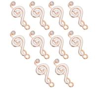 NESTINGHO 10pcs Metal Music Notes Charms for Jewelry Making DIY Musical Note Charm Music Symbol for Necklaces and Make Your Own Bracelet