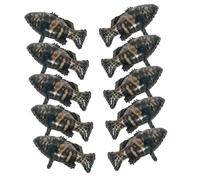 NESTINGHO 10pcs Realistic Grouper Fish Shaped Foil Balloons with Vivid Colours, Lightweight and Easy to Hang Ocean Balloons the Sea Party or Birthday Decorations
