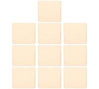 NESTINGHO 10pcs Rectangular Unfinished Wood Chips DIY Materials for Painting and Craft Projects, Synthetic Material Wood Slices for Woodwork and Creative Supplies