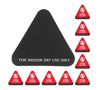NESTINGHO 10pcs Red Temperature-sensitive Color Change Hot Water Warning Signs Stickers with Reliable Adhesion for Kettles and Hot Items Safety Scald Caution Labels