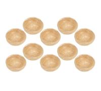 NESTINGHO 10pcs Rustic Artificial Bird Nest Ornaments Made of Hemp for Bird Breeding Nest and Art Craft Accessories, for Festival and Gardening Decorations