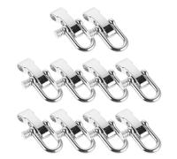 NESTINGHO 10pcs Stainless Steel U Ring Bow Shackles Adjustable Screw Pin Anchor Shackle for Outdoor Survival Paracord Bracelet Wrist Strap Umbrella Rope Buckle