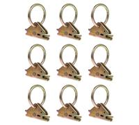 NESTINGHO 10pcs Steel E Track Rings Trailer Tie Downs with Wear-Resistant and Corrosion-Resistant Finish for Pickups and Trailers Sturdy Utility Accessories