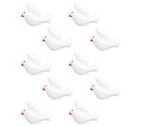 NESTINGHO 10pcs White Dove Balloon Decor Made of Strong Aluminum Foil, Not Easy to Burst, for Banquet Decoration and Backdrop Decoration, Outdoor Balloons for Wedding and Party