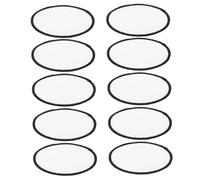 NESTINGHO 10pcs White Iron-on Sublimation Blank Patches for Clothing Repair, DIY Heat Transfer Embroidered Appliqué Patches Suitable for Fabric Crafts and Apparel