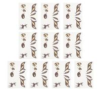 NESTINGHO 10sheets Glitter Deer Face Stickers for Christmas Halloween Sparkling Animal Face Decals with Vivid Details Comfortable Breathable Makeup Jewels for Party Festival Cosplay Use