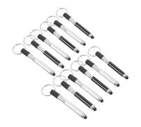 NESTINGHO 12pcs Capacitive Stylus Key Ring with Ballpoint Pen, Key Shape Pens Featuring Smooth Writing Experience and Plastic Alloy Material, for School Season Decor and Everyday Use