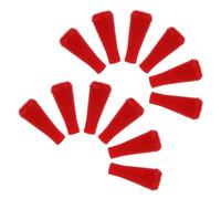 NESTINGHO 12pcs Soft Rubber Arrowheads for Archery Practice Safe Blunt Arrow Tips with Target Protection and Reusable Design, Suitable in Costumes and Urban Environments, Red Colour