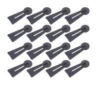 NESTINGHO 16pcs Plastic Photo Frame Easel Backs with 360° Rotating Hinge, Flexible Adjustment and No Wall Damage, Black Tabletop Picture Frame Stands for Shelves and Side Tables