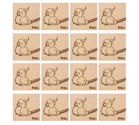 NESTINGHO 16pcs Wooden Parrot Chew for Birds, Natural Pine Wood Blocks, Easy to Carry, Reduce Destructive Behaviour, for DIY Bird Craft Projects at Home Use