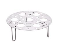 NESTINGHO 1pc Stainless Steel Steam Rack for Kitchen Cooking Multi-function Egg Steaming Holder Food Grade Steaming Stand for Fish Buns and More Easy to Clean Silver Cooking Steam Rack