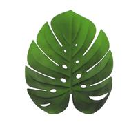 NESTINGHO 2 Pcs Eva Placemat Set Turtle Leaf Shaped Table Mats Waterproof and Oil-proof Coasters for Tea and Coffee Cups, for Home Holiday Dinners and Hotel Use in Fresh Green Colour