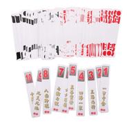 NESTINGHO 2 Sets Traditional Chinese Bridge Playing Card Deck with 80 Paper Cards, Rounded Corners and Large Font for Easy Reading, Eliminates Scoring Disputes, for Travel and Beginners