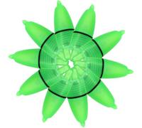 NESTINGHO 20pcs Green LED Fishing Bell Light Bite Alarm for Fishing Rods Multi-functional Plastic Luminous Indicators Suitable for Freshwater and Saltwater Night