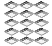 NESTINGHO 20pcs Makeup Organizer Blush Pans Square Empty Iron Palette with Nolid Convenience for Creative Projects