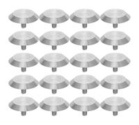 NESTINGHO 20pcs Stainless Steel Tactile Paving Studs for Blind Pathway Safety, Metal Indicator Nails for Urban Accessibility and Pedestrian Guidance in City Infrastructure and Metro Stations