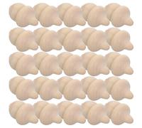 NESTINGHO 25pcs Blank Wooden Acorns Acorn Crafts for DIY Enthusiasts and Craft Lovers Rustic Natural Aesthetic Golden Handpainted Uniqueness Home Decor Ornaments Table Centerpieces and Home