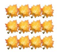 NESTINGHO 25pcs Maple Leaf Foil Balloons for Thanksgiving Day Leak-resistant Aluminum Film Autumn Decorations Easy to Inflate Fall Party Balloons for Harvest Festival and Seasonal Events