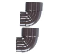 NESTINGHO 2pcs 90 Degree Downspout Elbow Drainage Accessory for Rain Gutter Extension, Aluminium Alloy Right Angle Connector, Easy Installation for Garden and Residential Drainage Projects