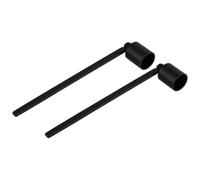 NESTINGHO 2Pcs Candle Extinguisher Metal Snuffer Long Handle with Comfortable Grip for Aromatherapy and Home Candle Use