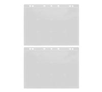 NESTINGHO 2pcs Coin Binder Pages Acrylic 24 Pockets Compact Dustproof Sleeves for Stamp and Tokens Storage Office Use