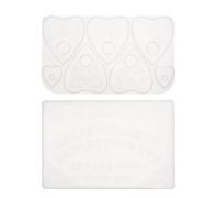 NESTINGHO 2pcs DIY Silicone Alphabet Moulds with Divination Patterns, Easy to Clean White Silicone Casting Molds Suitable for Resin Crafts and Prophecy Board Making