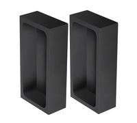 NESTINGHO 2pcs Graphite Melting Crucibles Rectangular Heat-Resistant Chemical Stability Trough Graphite Slot for Gold Jewelry Production