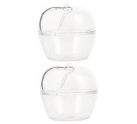 NESTINGHO 2pcs Hamster Bathroom Bath Tub Detachable Design Plastic Small Pet Bath Supplies Compact Cage Accessory for Hamster Cage