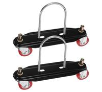 NESTINGHO 2pcs Heater Caster Stand Base Legs for Heaters Iron White and Radiators Indoor Use in Offices Simple Installation
