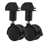 NESTINGHO 2Pcs Heavy Duty Pet Cage Wheels with Brakes Swivel Stem Casters for Home and Office Cage Enclosures, Carpet-Compatible Replacement Rolling Castor Accessories