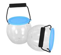 NESTINGHO 2pcs Outdoor Portable Aquarium Beach Fishing Bucket Plastic Clear Fish Bucket Fishing for Fish Portable Tank Clear Plastic Catch and Release Aquarium