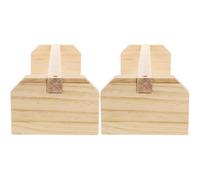 NESTINGHO 2pcs Parrot Perch Stand for Birds and Poultry Safe Polished Bird Cage Accessory for Parakeets Cockatiels Roosters and Chicks Balance Training Rack