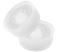 NESTINGHO 2pcs Plastic Bee Feeder for Beekeeping with Toughness and Stable Design, round Hive Top Feeder Made of Sturdy Pp Material, for Bee Water Feeding at Beehive Entrance during Spring