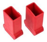 NESTINGHO 2pcs Red Silicone Ladder Caps Protective Covers Anti-Skid Ladder Top Protectors No Tool Required Installation to Protect Walls and Enhance Safety