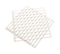 NESTINGHO 2pcs Rhinestone Art Alignment Rulers Stainless Steel Grid Straight Edge Tools for 5d Craft DIY with 2-row and 3-row Square Drill Placement, Rhinestone Painting Accessories