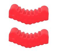 NESTINGHO 2pcs Rubber Floor Jack Pads for Frame Rail and Pinch Weld Protection, 3 Ton Capacity, Red Rubber Material, 8.7x3.2x2.5cm, Even Weight Distribution, for Vehicle Repair