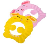 NESTINGHO 2pcs Shower Cap for Infants, Eva Material Bath Visor with Adjustable Size and Comfortable Fit, for Bathing and Water Activities to Protect Eyes