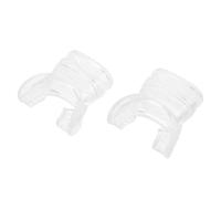 NESTINGHO 2pcs Silicone Diving Mouthpiece Replacement, Hygienic and Friendly Fit Scuba Regulator and Snorkel Mouthpiece Accessories for Safe Snorkeling and Diving