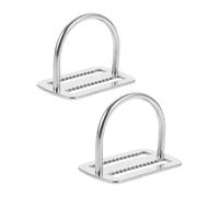 NESTINGHO 2pcs Stainless Steel Scuba Weight Belt Buckle with Fly Side Positioning D Ring for Reliable Gear Organisation and High Durability, for Underwater Exploration and Diving Tasks