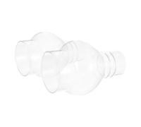 NESTINGHO 2pcs Vintage Glass Oil Lamp Shades Tall Windproof Chimney Replacement for Kerosene Lanterns Clear Transparent Cover with Diameter Stable Fit for Outdoor and Indoor Use