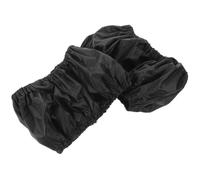 NESTINGHO 2pcs Wheelchair Tire Protector Covers, Universal Fit Black Pet Material with Elastic Closure, Anti-Slip Front Wheel Sleeves for Indoor Use to Protect Floors and Carpets