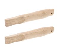 NESTINGHO 2pcs Wooden Axe Handle Replacement with Square Hole Design, 18cm Carpenter Hammer Handle Replacement Featuring Precision Fit and Comfort Grip for Construction Repair and Tool Use