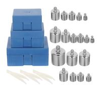 NESTINGHO 3 Boxes Calibration Weight Set for Digital Scale and Laboratory Balance, Precision Steel Test Mass 100g 200g 500g with Plastic Storage Case for Lab Settings and Science Classroom