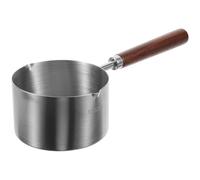 NESTINGHO 304 Stainless Steel Sauce Pan 250ml Handheld Oil Pot with Pour Spout Small Cooking Pot for Home Kitchen Stove Top Use Random Style