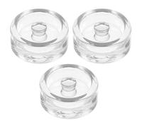 NESTINGHO 3pcs Glass Fermenting Weights for Mason Jars with Grip, Safe and Reusable Fermentation Lids for Wide Mouth Jars, for Home Kitchen Canning and Preserving