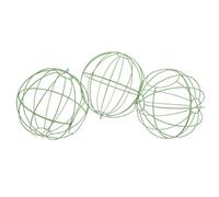NESTINGHO 3pcs Metal Globe Bird Nesting Fiber Holder for Small Birds and Hamsters, Safe Use with Sturdy Metal Frame, Supports Nest Building in Animal Shelter and Patio