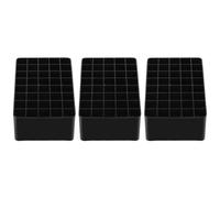 NESTINGHO 3pcs Portable Pen Holders Marker Storage Stand Desk Organizer in Black Plastic and Pp, Easy to Store and Protect Mark Pens, for School and Office Use