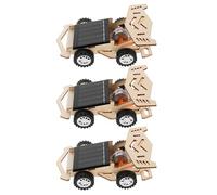 NESTINGHO 3Set Solar Powered Car Kit DIY Stem Science for Boys Renewable Energy Educational Project for Learning and Teamwork